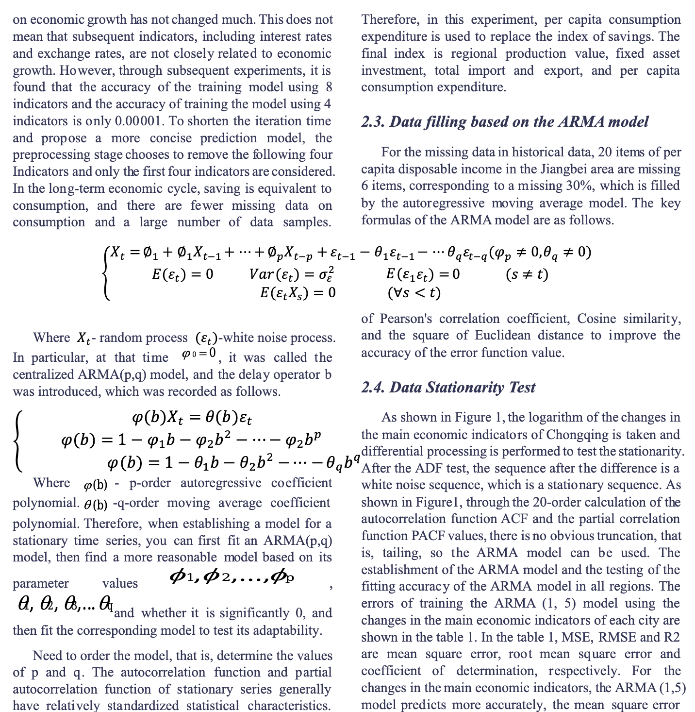 Economic Paper Cover